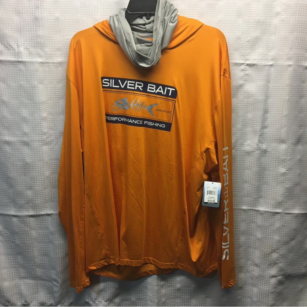 New Silver bait hooded shirt drifit material